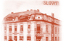 Hotel Slovan in Zilina, contemporary illustration